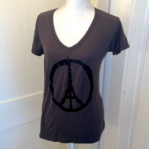 Paris Peace Sign Tee